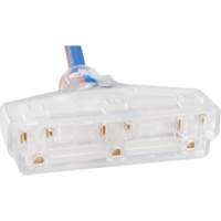 TPE-Rubber Extension Cord with Light Indicator, All-Weather, SJEOW, 12/3 AWG, 15 A, 3 Outlet(s), 25' Cam Industrial