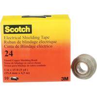 Scotch&reg; Electrical Shielding Tape, 25.4 mm (1") x 4.6 m (15'), Black, 16 mils Cam Industrial