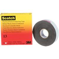 Scotch&reg; Electrical Semi-Conducting Tape, 19 mm (3/4") x 4.6 m (15'), Black, 30 mils Cam Industrial