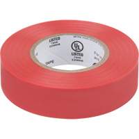 Electrical Tape, 19 mm (3/4") x 18 M (60'), Red, 7 mils Cam Industrial