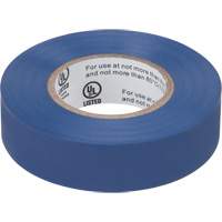 Electrical Tape, 19 mm (3/4") x 18 M (60'), Blue, 7 mils Cam Industrial