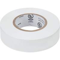 Electrical Tape, 19 mm (3/4") x 18 M (60'), White, 7 mils Cam Industrial