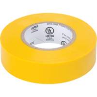 Electrical Tape, 19 mm (3/4") x 18 M (60'), Yellow, 7 mils Cam Industrial
