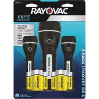 Brite Essentials Flashlight Pack, LED, 40/26 Lumens, D/AA Batteries Cam Industrial