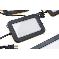 LED String Work Lights, 5 Lights, 50' L, Plastic Housing Cam Industrial