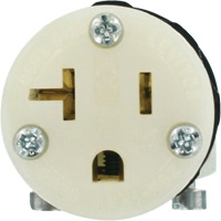 Hospital Grade Extension Plug Connector, 5-20R, Nylon Cam Industrial
