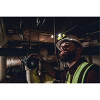 USB HAZ-LO&reg; Intrinsically Safe Headlamp, LED, 250 Lumens, 7 Hrs. Run Time, Rechargeable Batteries Cam Industrial