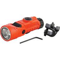 Vantage&reg; 180 X Multi-Fuel Helmet/Right Angle Flashlight, LED, Rechargeable/CR123A Batteries, Nylon Polymer Cam Industrial