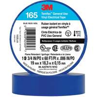 Temflex™ General Use Vinyl Electrical Tape 165, 19 mm (3/4") x 18 M (60'), Blue, 6 mils XI862 | Cam Industrial