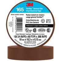 Temflex™ General Use Vinyl Electrical Tape 165, 19 mm (3/4") x 18 M (60'), Brown, 6 mils XI863 | Cam Industrial