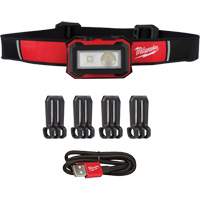 Magnetic Headlamp & Task Light, LED, 450 Lumens, 2.5 Hrs. Run Time, Rechargeable Batteries Cam Industrial