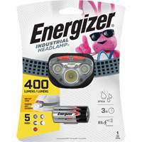 Lampe frontale avec mise au point Vision HD+, DEL, 400 lumens, 3 hres de fonctionnement, piles AAA Cam Industrial