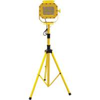 Explosion Proof Floodlight with Tripod, LED, 40 W, 5600 Lumens, Aluminum Housing XJ041 | Cam Industrial