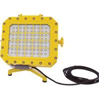 Explosion Proof Floodlight with Floor Stand, LED, 40 W, 5600 Lumens, Aluminum Housing XJ043 | Cam Industrial