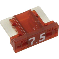 LP MINI&reg; Series Automotive Blade Fuse, Cartridge, 7.5 Amps, 58 V Cam Industrial