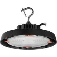 UFO High Bay Light, LED, 120 - 347 V, 100 W, 7.3" H x 11" W Cam Industrial