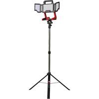 Lampe de travail &agrave; DEL professionnelle &agrave; panneaux pliants lumens sans fil 18V sur tr&eacute;pied, DEL, 3600 lumens Cam Industrial