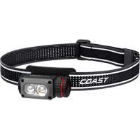 Lampe frontale COAST WPH10R &agrave; deux couleurs avec aimant et agrafe, DEL, 500 lumens, 3,25 hres de fonctionnement, piles Rechargeable Cam Industrial
