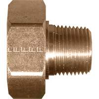 Swivel Connector, 1/2" Dia, Brass Cam Industrial