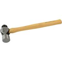 Ball Pein Hammer, 40 oz. Head Weight, Plain Face, Wood Handle Cam Industrial