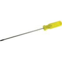 Slotted Electrician's Screwdriver, 3/16" Tip, Round, 11-1/2" L, Plastic Handle Cam Industrial