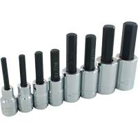 Hex Head SAE Socket Set, Hex, 1/2" Drive, 8 Pcs Cam Industrial