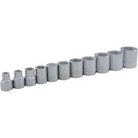 SAE Socket Set, 11 Pcs, 3/8" Drive Size Cam Industrial