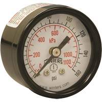 Economy Pressure Gauge, 1-1/2" , 0 - 160 psi, Back Mount, Analogue Cam Industrial