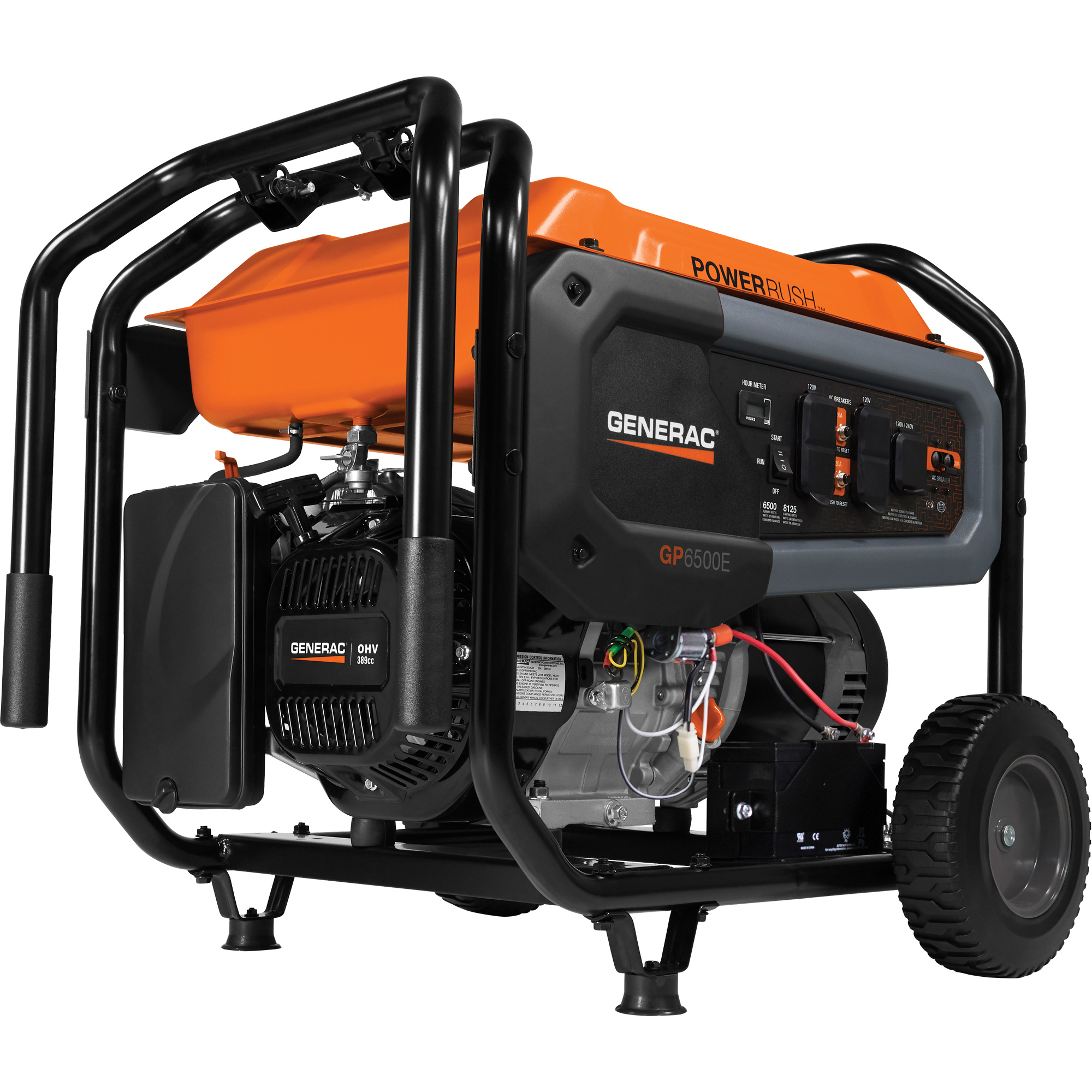 Generac Génératrice portative de série 6500 GP, 8125 W de surtension